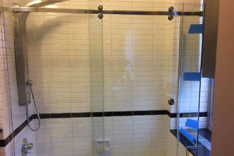 invisible glass coating technology on shower door